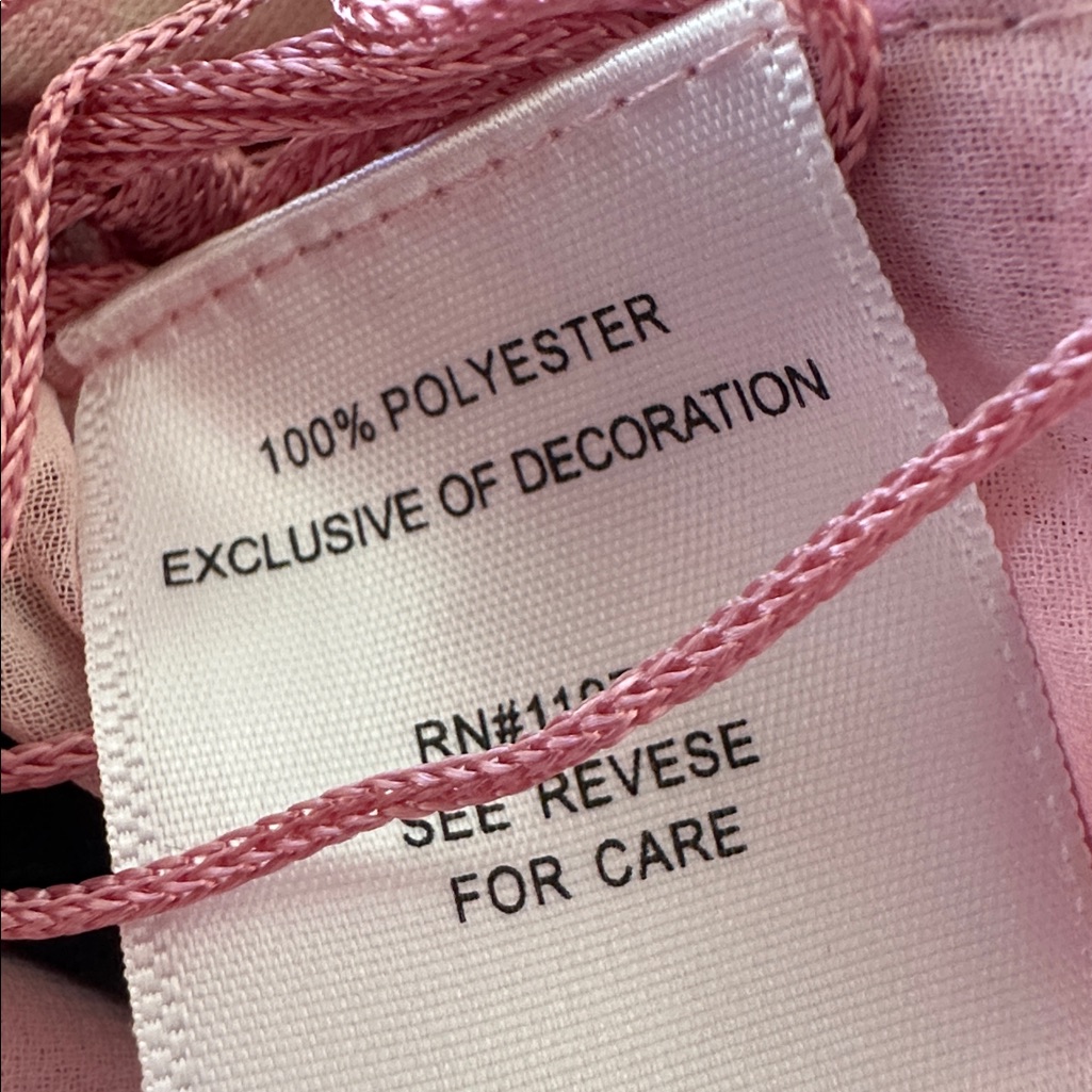 One World Pink Paisley Removable Fringe Scarf. — image 5 of 8